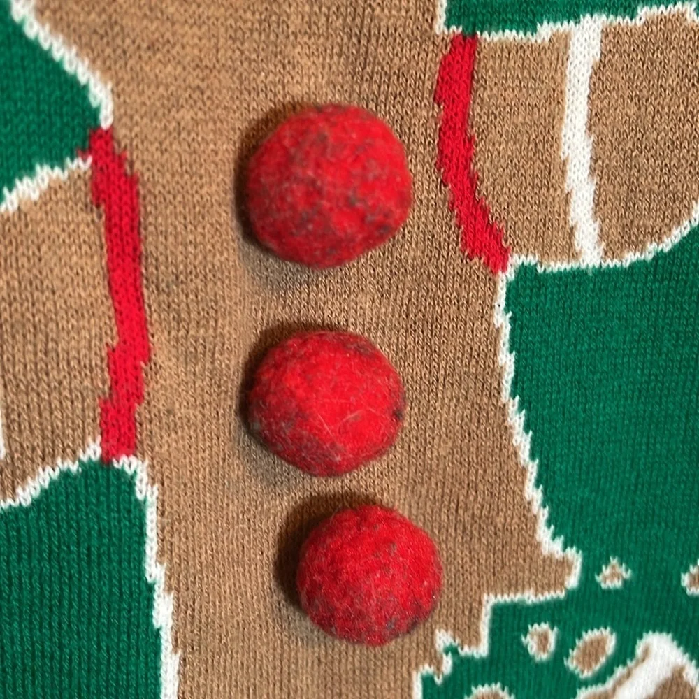 Ugly Christmas Oh Snap Gingerbread Man Sweater